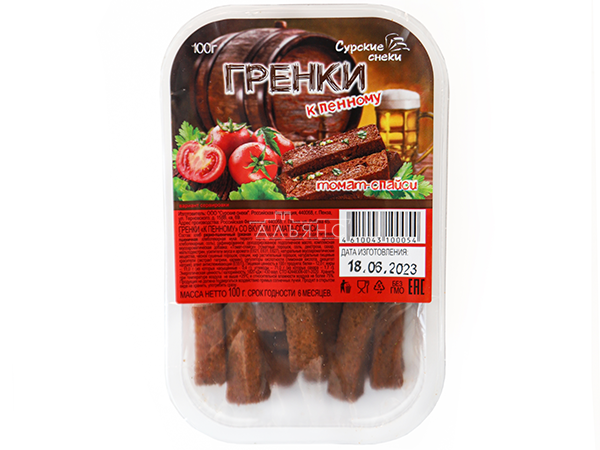 Сурские гренки Томат спайси (100 гр) в Коломне
