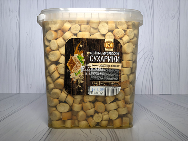 Сухарики с холодцом и хреном в Коломне