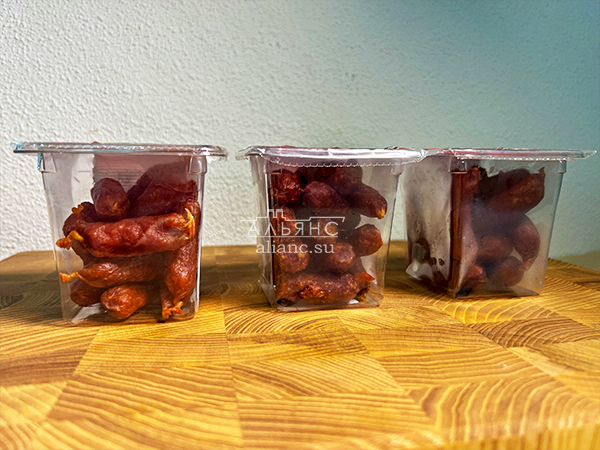 Колбаски МИНИ со вкусом аджики с/к (100 гр) в Коломне