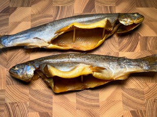 Гренки: Форель радужная х/к