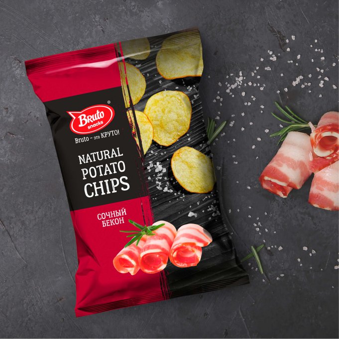 Картофель «Бруто» со вкусом бекона 70 гр. в Коломне