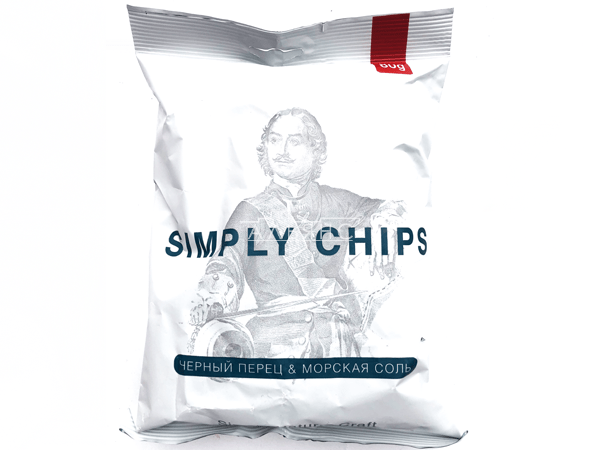 Картофельные чипсы "Simple chips" Морская соль и черный перец 80 гр. в Коломне